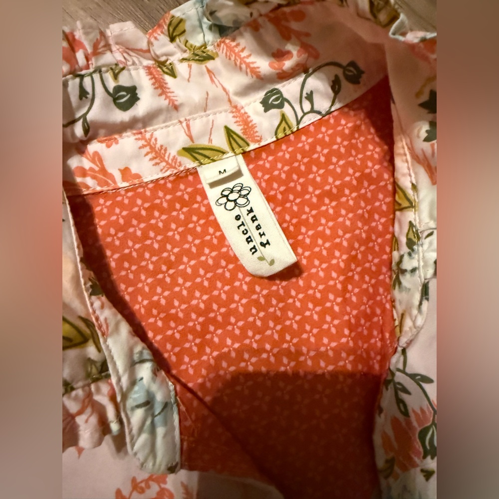 NEW UNCLE FRANK bed of roses dress in pink M - Picture 5 of 7